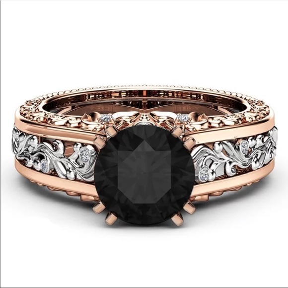 Jewelry - New Rose Gold Birthstone Sapphire Solitaire Ring
